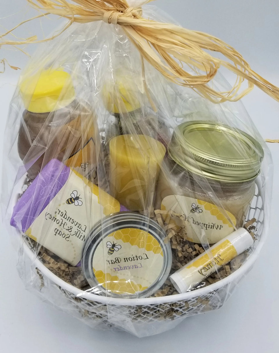 Honey gift basket, large – M & D Honey Inc